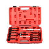 ZUN 16pcs Blind Hole Pilot Internal Extractor/Remover Bearing Puller Set W/ Red Case 57036071