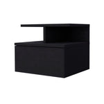 ZUN Augusta Floating Nightstand with 2-Tier Shelf and 1-Drawer B128P148862