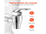 2.64-Gallon Beverage Dispenser with Spigot and Ice Chamber, Plastic Drink Dispenser for Juice, Iced 84228476