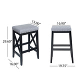 SADDLE BARSTOOL 65637.00LGRY