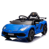 ZUN 12V Kids Ride On Car W/Parents Remote Control,Licensed Lamborghini Aventador Xago,Hydraulic pressure W1396P184348