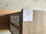 Rustic Natural Aged Brown Solid Wood Transitional Storage Cabinet 31.89" Wide Vintage-Style W808P245584