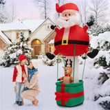 8 Feet Christmas Decorations,Inflatable Santa Claus and Reindeer 22799055