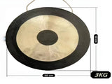 50cm Two-Color Handmade Brass Gong, Traditional Chinese Percussion Instrument for Wedding 59989027