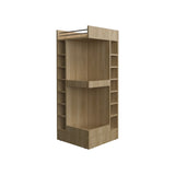 Lyman 46" Tall 3-Tier Corner Bar Cabinet with Fourteen Wine Bottle Cubbies, Living Room, Liquor B070P254768