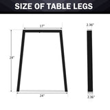 ZUN 28''H Table legs, Modern Office Desk Legs, Heavy Duty Iron and Industrial Design, DIY Metal 36697936