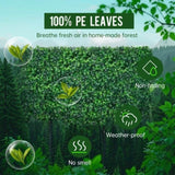 12 pieces of 24 "x 16" artificial boxwood boards, grass wall panels, boxwood fence panels, UV 79050192
