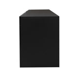 Black TV Stand with LED RGB Lights,Flat Screen TV Cabinet, Gaming Consoles - in Lounge, Living W33115870