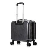 ZUN 18'' Underseat Luggage for Airlines Hardside Lightweight Carry On Suitcase with Spinner Wheels 40663188