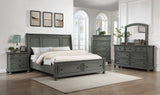 ZUN Modern Style 5-Drawer Chest Made with Wood & Rustic Gray Finish B009P152362