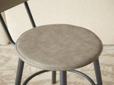 Long Bar Table Set with 3 PU Upholstered Bar Stools, Industrial Bar Table and Chairs for Kitchen 45344353