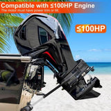Boat Transom Saver, 28-40in Adjustable Outboard Motor Support - Heavy Duty Steel, Shock-Absorbing 82075769