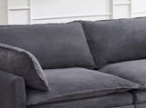 NewModular Sofa , Velvet Large U-Shaped Couch Comfy Upholstered 2-Seat Sofa, 2 W2705P268484