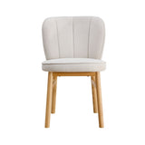 ZUN 1 PC Wooden Frame Upholstered Shell Dining Chair,Modern Armless Chairs Comfor Kitchen Chairs for W2582P241949