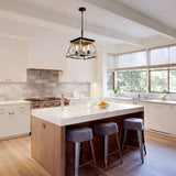 4-Light Farmhouse Chandeliers For Dining Room Oak NEW SKU W1340P206639 W134070875