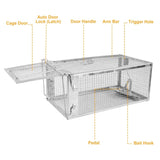 2 pcs Humane Mouse Trap, High Sensitivity Gravity Pedal Auto-Lock Rodent Trap - Sturdy Galvanized 34528189