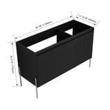 48" Freestanding Bathroom Vanity, Storage Cabinet with Soft Closed Doors -Excluding Sink W1972P243178