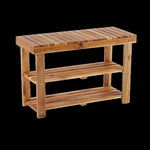 ZUN Acacia Wood Shoe Rack Bench Strong Weight Bearing Upto 200 LBS Best Ideas For Entryway Frontdoor 89611886