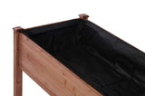 48x24x30 inch Raised Garden Bed with Legs, Elevated Wooden Planter Box for Outdoor Plants Flowers 55979115