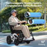 Automatic Reclining Foldable Wheelchairs for Adults, Longest Range 20 Miles of Deluxe 26161024