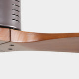 52 inch Flush Mount Fan with Remote Control, 3 Reversible Wood Blades Noiseless DC Motor W934P189483
