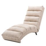 ZUN COOLMORE Linen Chaise Lounge Indoor Chair, Modern Long Lounger for Office or Living Room W39539619