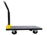Foldable Platform Push Hand Truck Cart, 440 lbs. Weight Capacity, 2 Swivel Brake Wheels W2916P210396