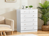 White particleboard with a textured melamine finish, 66*40*111cm, 42 drawer cabinet, matte gold 30910950
