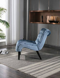 COOLMORE Modern Velvet Armless Accent Living Room Chair / Leisure Chair,Upholstered Fabric Button W39550131