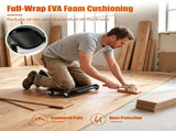 Black Rolling Knee Creeper with EVA Foam Cushioned Pads, 300 LBS Capacity Garage Knee Dolly with 23924635