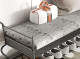 Shoe Rack Bench for, Industrial Bench, Rustic Shoe Rack for Small Spaces, Upholstered W2167P206030
