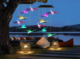 2PCS-Outdoor Solar Wind Chimes, Solar Dragonfly Wind Chimes, Color Changing LED Wind Chime Light, 45297444