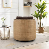 COOLMORE Swivel Chair, Comfy Round Accent Sofa Chair for Living Room, 360 Degree Swivel W395102739