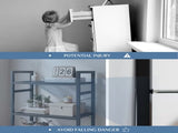 3 Tier Bookshelf, Free Standing Shelf, Bookcase Shelf Storage Organizer, Industrial Book Shelves for 00445901
