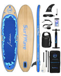 ZUN Inflatable Stand Up Paddle Board 11'x34"x6" With Accessories W1440P192253