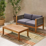 LAUREL LOVESEAT & COFFEE TABLE 66338.00GRY