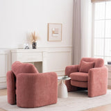 Round Corner Modern Dining Chair - Stylish Single Seat for Modern Spaces Red W3206P298325