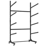 80''H Freestanding Kayak Storage Rack Holds 4 Kayaks, Heavy-Duty Adjustable Stand with Lockable T2398P305831