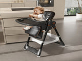 Adjustable Baby High Chair 0-6 Years Portable Infant Feeding Seat with Safety Belt, Silent 85779582
