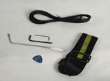 Novice Flame Shaped Electric Guitar HSH Pickup Bag Strap Paddle Rocker Cable Wrench Tool Yellow 31817892