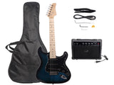 ST Stylish Electric Guitar with Black Pickguard Dark Blue 51696693