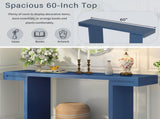 U-Style Large 60-Inch Console Table with Geometric Clean Lines Design,Stylish Entryway Table with N711P303209V