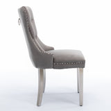 ZUN Furniture,Modern, High-end Tufted Solid Wood Contemporary Velvet Upholstered Dining Chair with 61924462