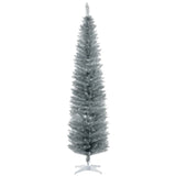 7 foot silver Christmas tree with bracket 78039552