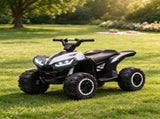White 12V Kids ATV 4-Wheeler, Dual Motor Ride-On Toy with High/Low Speed, Music, Headlights & 3.7 59776812
