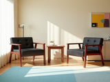 25.39"Accent Armchair,Modern Upholstered Armchair with Solid Wood Frame,Comfy Reading Accent 38429659