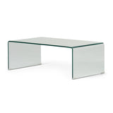 ZUN COFFEE TABLE 12MM TEMPERED BENT GLASS 57674.00