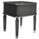 Charcoal and Light Grey End Table with 1 Drawer B062P185733