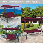 ZUN 3-Seat Swing Chairs ,Convertible Swing Hammock Bed 38056415