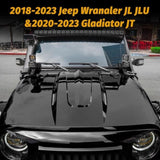 The Avenger Style Hood Compatible with 2018Jeep Wrangler JL JLU&2020-2023 Gladiator JT W2801P246945